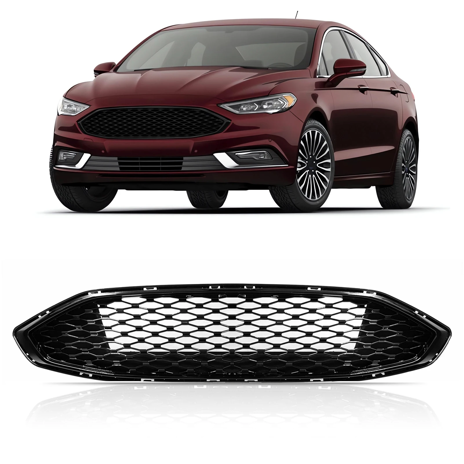 2017-2018 for Ford Mondeo Fusion Auto Body Parts Sports Black Honeycomb Type Front Grille Made of Plastic & ABS HS73-8A146-AAW
2017-2018 for Ford Mondeo Fusion Auto Body Parts Sports Black Honeycomb Type Front Grille Made of Plastic & ABS HS73-8A146-AAW