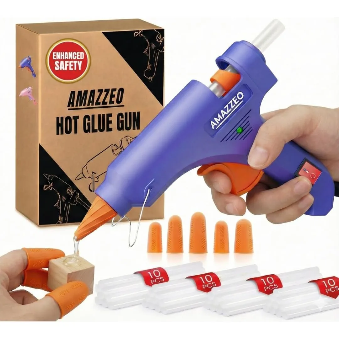 Mini Hot Glue Gun with 40 Sticks, Low Temp for Kids Crafts & Quick Repairs
Mini Hot Glue Gun with 40 Sticks, Low Temp for Kids Crafts & Quick Repairs