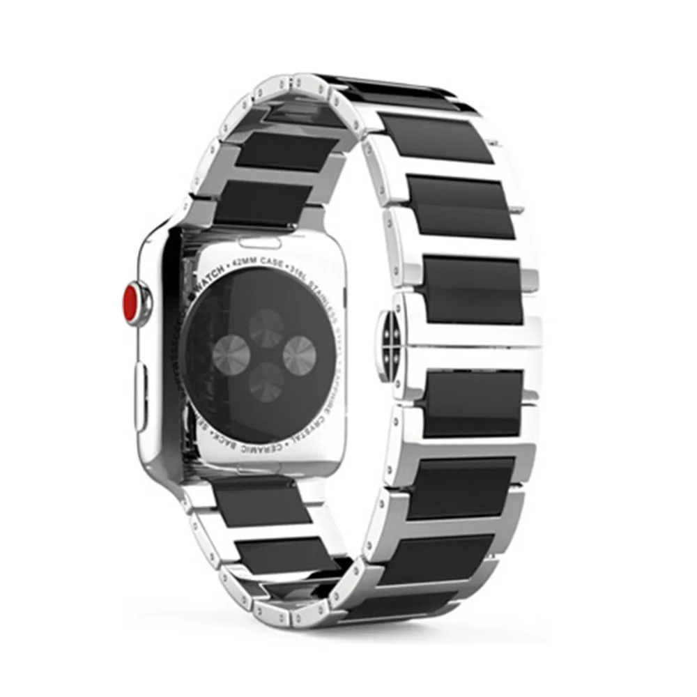 Stainless Steel Strap For Apple watch band 45mm/41mm 44mm/40mm/42mm/38mm Ceramic Link Bracelet belt correa iwatch 4 3 5 se 6 7
Stainless Steel Strap For Apple watch band 45mm/41mm 44mm/40mm/42mm/38mm Ceramic Link Bracelet belt correa iwatch 4 3 5 se 6 7