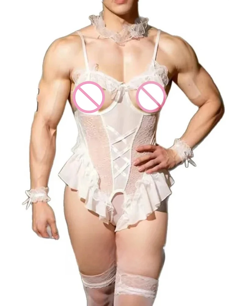 Male servant sexy porno lingerie cosplay white lace bunny girl crotchless uniform Stocking accessories hot Erotic products adult
Male servant sexy porno lingerie cosplay white lace bunny girl crotchless uniform Stocking accessories hot Erotic products adult