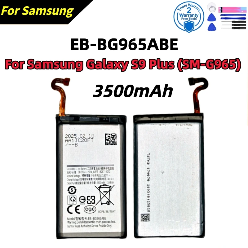 Replacement Battery EB-BG965ABE For Samsung Galaxy S9 Plus SM-G965 3500mAh+tools
Replacement Battery EB-BG965ABE For Samsung Galaxy S9 Plus SM-G965 3500mAh+tools