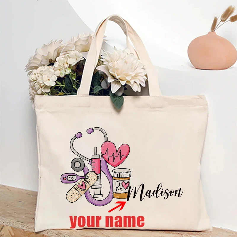 Nurse Doodle Personalized Canvas Tote Bag Appreciation Gift for RN Shopping Bag Graduation Nurse Students Gift Ideas Handbag
Nurse Doodle Personalized Canvas Tote Bag Appreciation Gift for RN Shopping Bag Graduation Nurse Students Gift Ideas Handbag