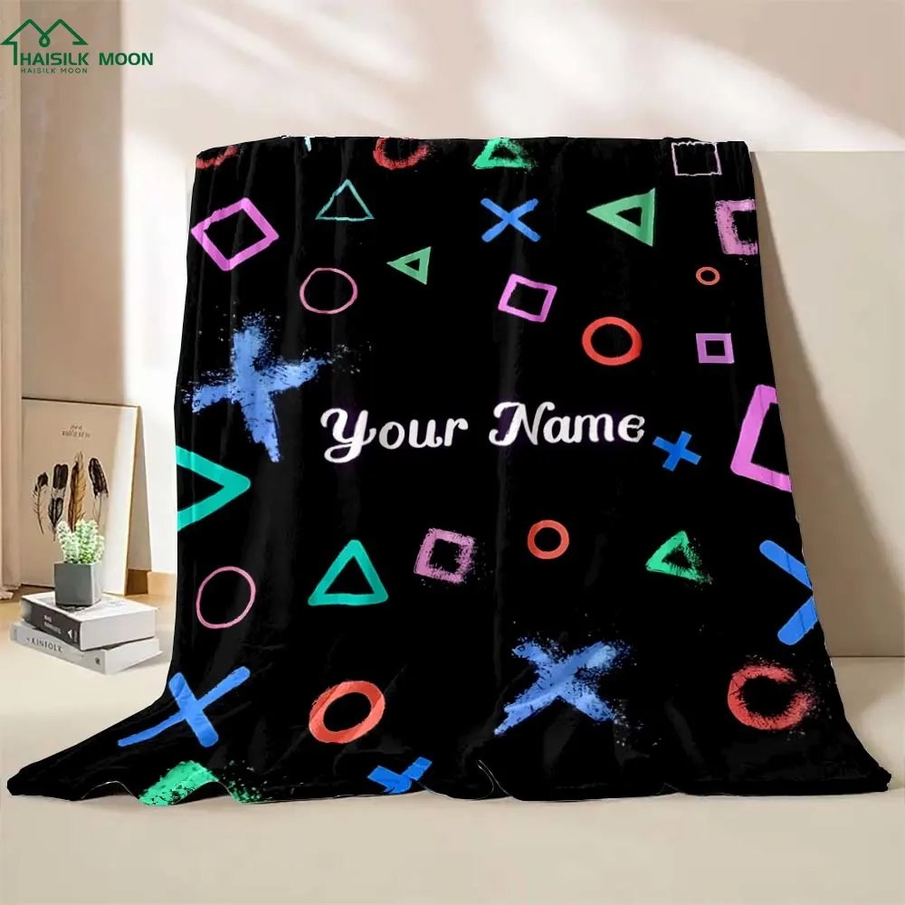 Customized Name Personalized Blanket Game Controller Handle Print Warm and Comfortable Blanket for Adults and Children for Gifts
Customized Name Personalized Blanket Game Controller Handle Print Warm and Comfortable Blanket for Adults and Children for Gifts