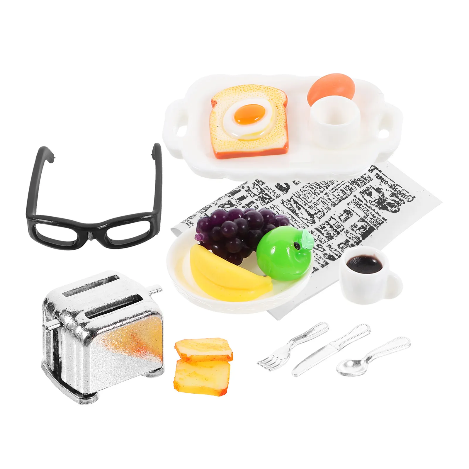 1Set Mini House Kitchen Accessories Fake Food Prop Dollhouse Breakfast Scene Mini Pretend Food Decoration Dollhouse Accessories
1Set Mini House Kitchen Accessories Fake Food Prop Dollhouse Breakfast Scene Mini Pretend Food Decoration Dollhouse Accessories