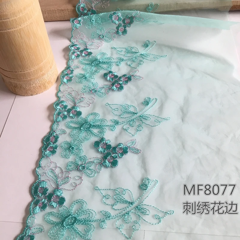 15Yards Green Floral Embroidered Lace Fabric Tulle Mesh Bra Wedding Dress Lingerie Sewing Underwear Trimmings DIY New
15Yards Green Floral Embroidered Lace Fabric Tulle Mesh Bra Wedding Dress Lingerie Sewing Underwear Trimmings DIY New