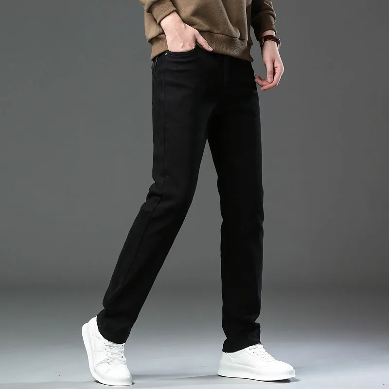 Мужские черные джинсы Slim Fit размера плюс 40, 42, 44, популярные прямые мужские весенние растянутые ковбойские повседневные джинсовые брюки, армейские зеленые брюки
Мужские черные джинсы Slim Fit размера плюс 40, 42, 44, популярные прямые мужские весенние растянутые ковбойские повседневные джинсовые брюки, армейские зеленые брюки