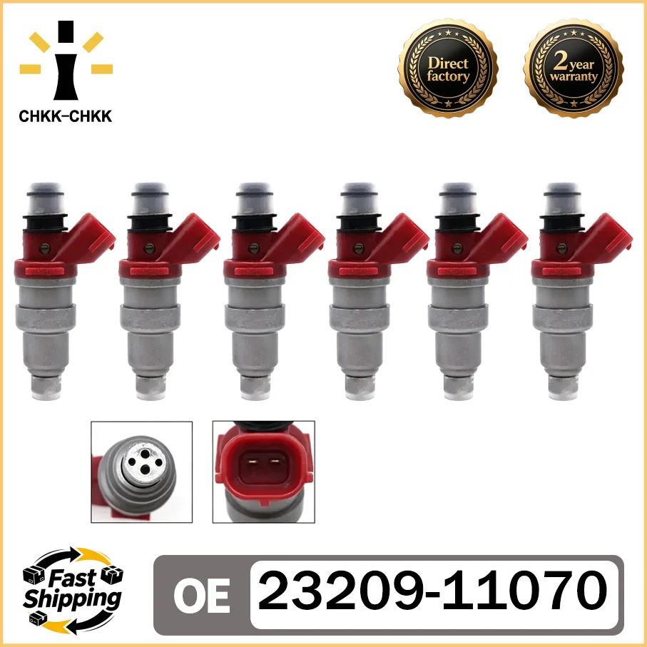 CHKK-CHKK 6pcs 23209-11070 2325011070 Fuel Injector Nozzle for TOYOTA CAMRY AVALON CYNOS WINDOM
CHKK-CHKK 6pcs 23209-11070 2325011070 Fuel Injector Nozzle for TOYOTA CAMRY AVALON CYNOS WINDOM