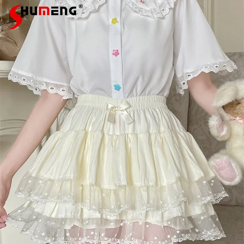 Japanese Rojita Style Sweet Ballet Lace Trim Leggings High Waist Versatile A-line Skirt Summer 2026 New Women's Lolita Skirts
Japanese Rojita Style Sweet Ballet Lace Trim Leggings High Waist Versatile A-line Skirt Summer 2026 New Women's Lolita Skirts