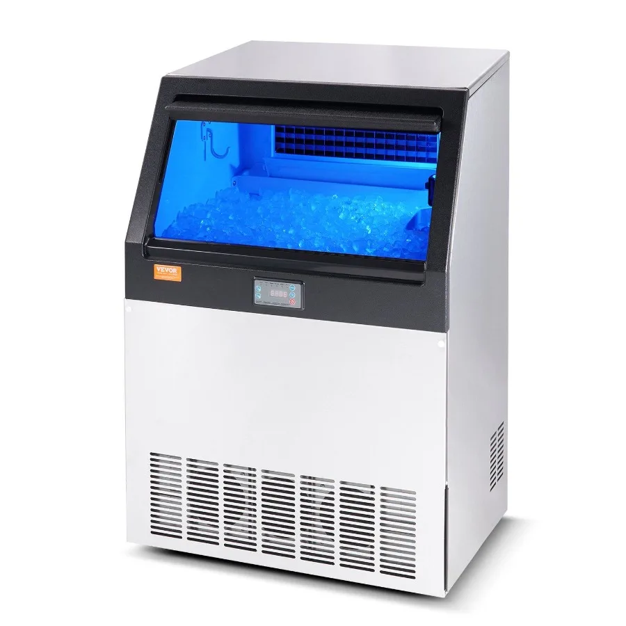 Commercial Ice Maker 160lbs 24H Ice Maker Machine 80 Ice Cubes in 1215 Minutes Freestanding Cabinet Ice Maker with 66lbs Stora
Commercial Ice Maker 160lbs 24H Ice Maker Machine 80 Ice Cubes in 1215 Minutes Freestanding Cabinet Ice Maker with 66lbs Stora