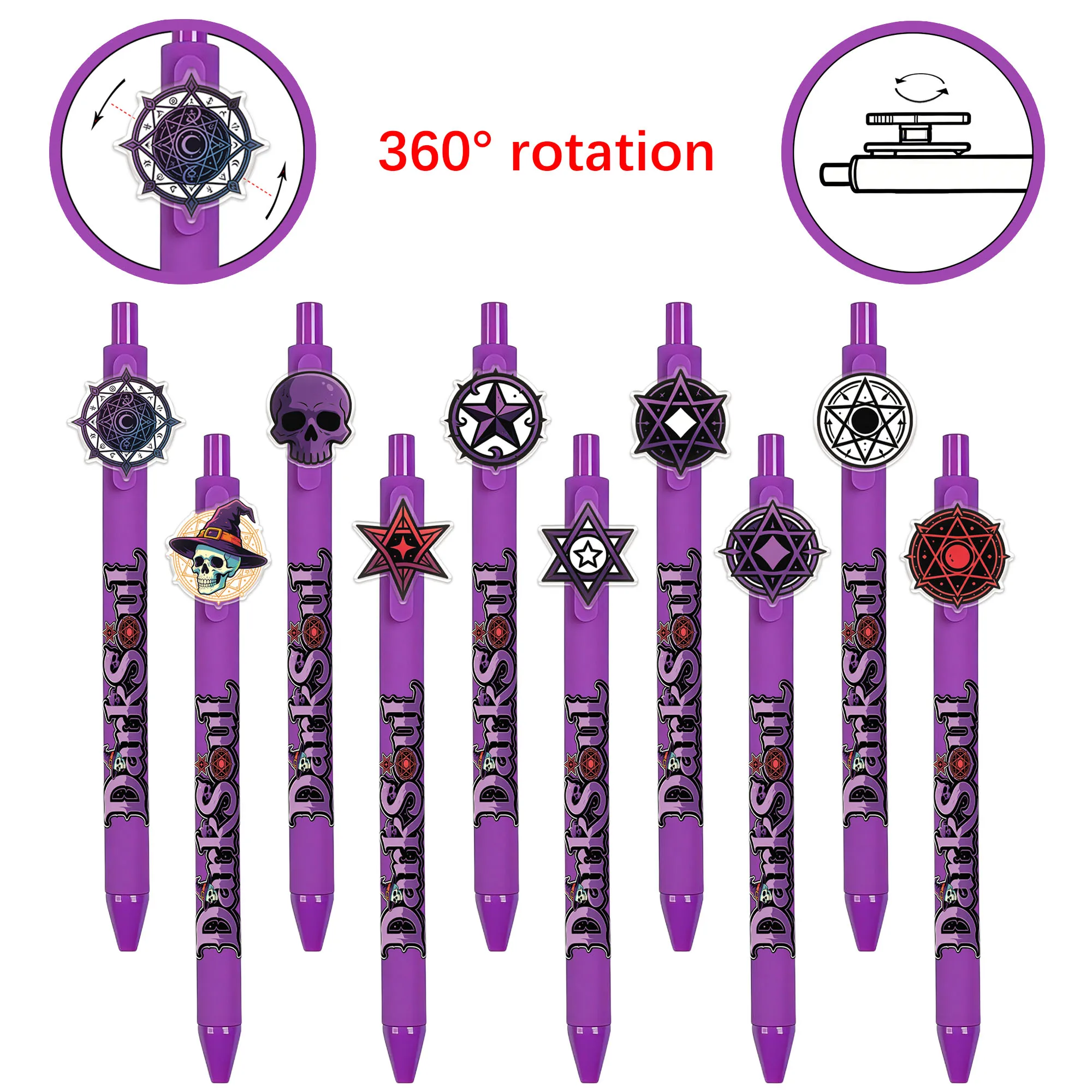 9 PCS Dark Series Theme Ballpoint Pens - Smooth Writing Experience - Random Patterns
9 PCS Dark Series Theme Ballpoint Pens - Smooth Writing Experience - Random Patterns