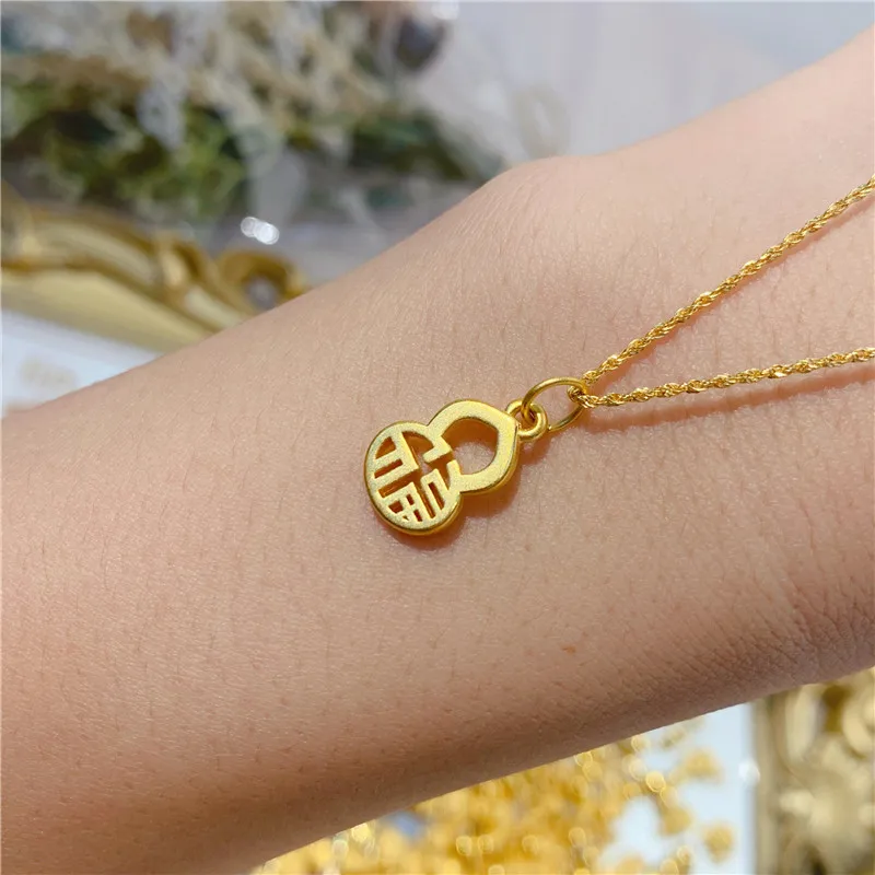 New Arrival 999 24K Yellow Gold Pendant Women 3D Gold Gourd FU Necklace Pendant 1pcs
New Arrival 999 24K Yellow Gold Pendant Women 3D Gold Gourd FU Necklace Pendant 1pcs
