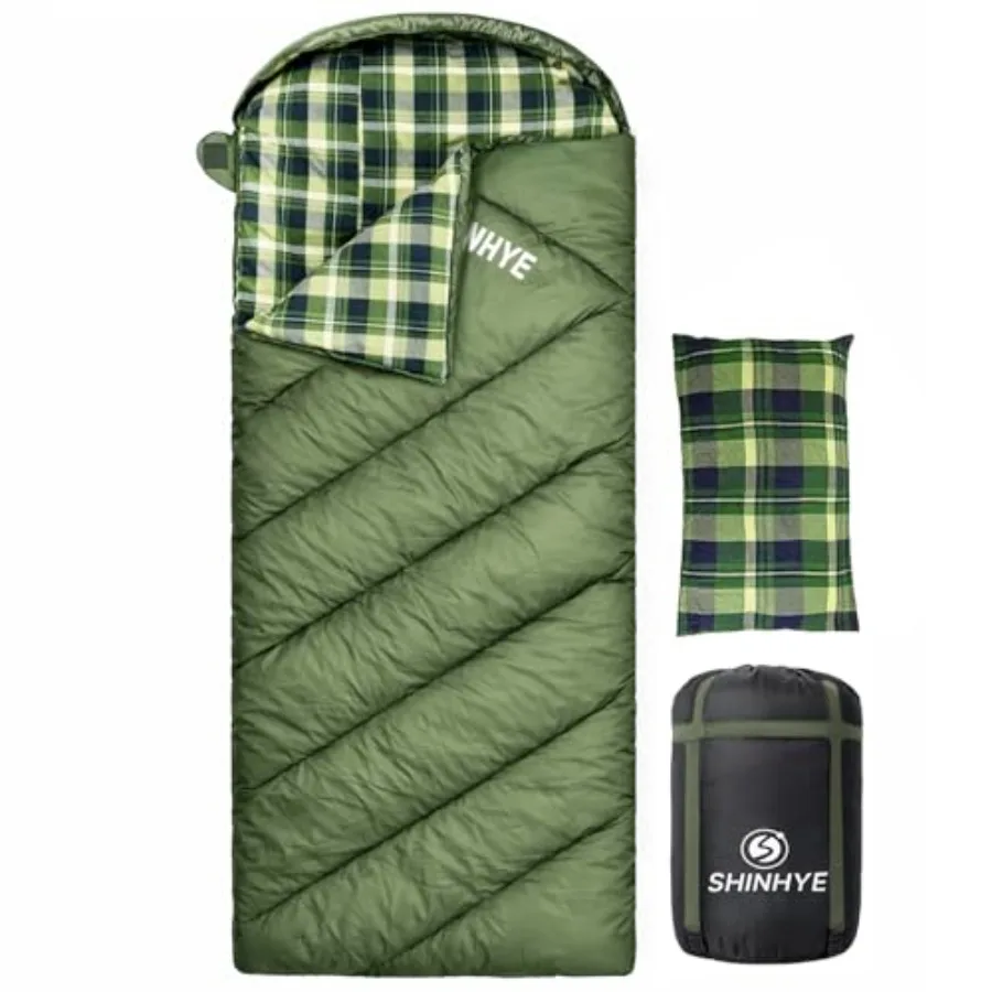 0 Degree Sleeping Bag for Adults - Cotton Flannel 4 Season Cold Weather Winter XXL Big and Tall Camping Sleeping Bag with Compr
0 Degree Sleeping Bag for Adults - Cotton Flannel 4 Season Cold Weather Winter XXL Big and Tall Camping Sleeping Bag with Compr