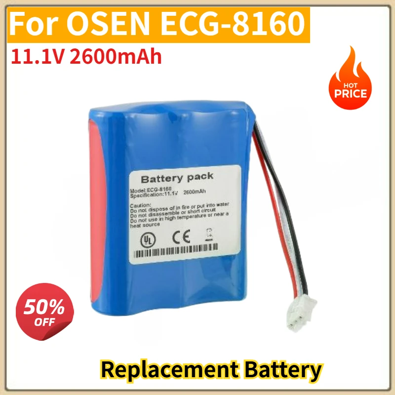 High Quality Battery 11.1V 2600mAh For OSEN ECG-8160 Brand New Replacement Battery
High Quality Battery 11.1V 2600mAh For OSEN ECG-8160 Brand New Replacement Battery
