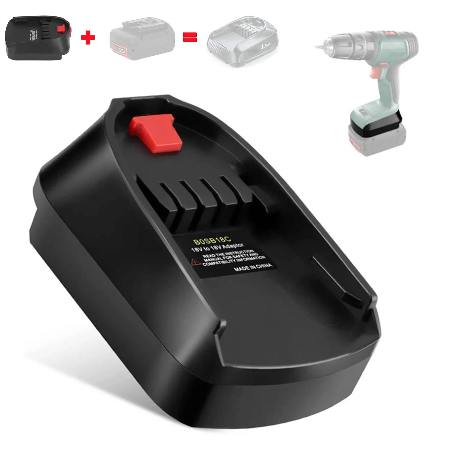 BOSB18C Battery Adapter Convert Adapter Converter for BAT618 Li Ion Batteries to for C 18V Electrical Power Tool
BOSB18C Battery Adapter Convert Adapter Converter for BAT618 Li Ion Batteries to for C 18V Electrical Power Tool