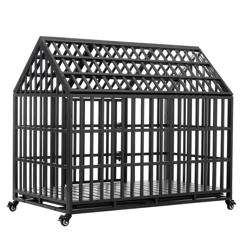 52" Heavy Duty Dog Crate Large Dog cage Strong Metal Dog Kennels and Crates for Large Dogs with 4 Lockable Wheels
52" Heavy Duty Dog Crate Large Dog cage Strong Metal Dog Kennels and Crates for Large Dogs with 4 Lockable Wheels