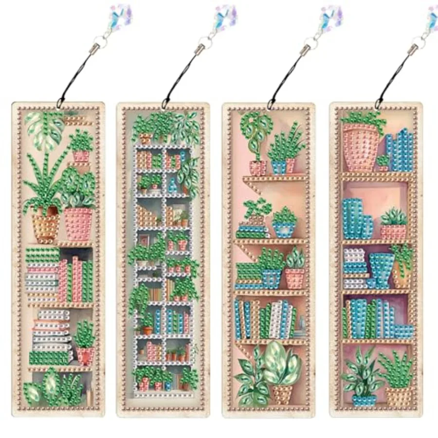 4 Pieces Diamond Painting Bookmarks for Adults Design 5D Rhinestone Art Bookmark Kits Beautiful DIY Diamond Art Bookmarks with
4 Pieces Diamond Painting Bookmarks for Adults Design 5D Rhinestone Art Bookmark Kits Beautiful DIY Diamond Art Bookmarks with