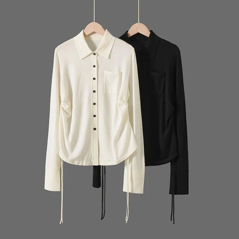 2026 Spring Autumn Women's Polo-neck Sweater 100% Merino Wool New Warm Raglan Sleeve Knitwear Shirt Pure wool Cardigan Top
2026 Spring Autumn Women's Polo-neck Sweater 100% Merino Wool New Warm Raglan Sleeve Knitwear Shirt Pure wool Cardigan Top
