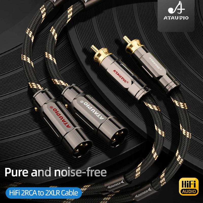 RCA to XLR Audio Cable Interconnect Cable Pure Copper Dual RCA Plug to Dual XLR 3Pin Balanced Plug for Microphone Amplifier
RCA to XLR Audio Cable Interconnect Cable Pure Copper Dual RCA Plug to Dual XLR 3Pin Balanced Plug for Microphone Amplifier