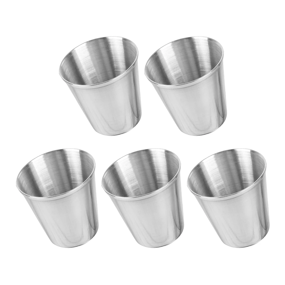 5pcs Stainless Steel Sauce Cup 60Ml Round Dipping Dish For Sushi Bbq Gravy Cream Individual Condiment Container Multi-Use
5pcs Stainless Steel Sauce Cup 60Ml Round Dipping Dish For Sushi Bbq Gravy Cream Individual Condiment Container Multi-Use