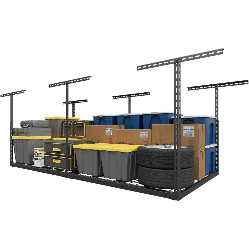 Верхний гаражный стеллаж 3X6 футов, потолочные стеллажи для гаража с регулируемой высотой 22–48 дюймов, сверхпрочное металлическое верхнее хранилище
Верхний гаражный стеллаж 3X6 футов, потолочные стеллажи для гаража с регулируемой высотой 22–48 дюймов, сверхпрочное металлическое верхнее хранилище