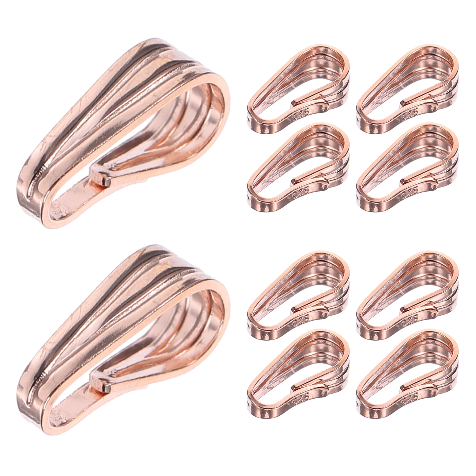 10 Pcs 925 Silver Pendant Head Accessories Necklace Charm Clasp Buckle DIY Connector Link Jewelry Making Components
10 Pcs 925 Silver Pendant Head Accessories Necklace Charm Clasp Buckle DIY Connector Link Jewelry Making Components