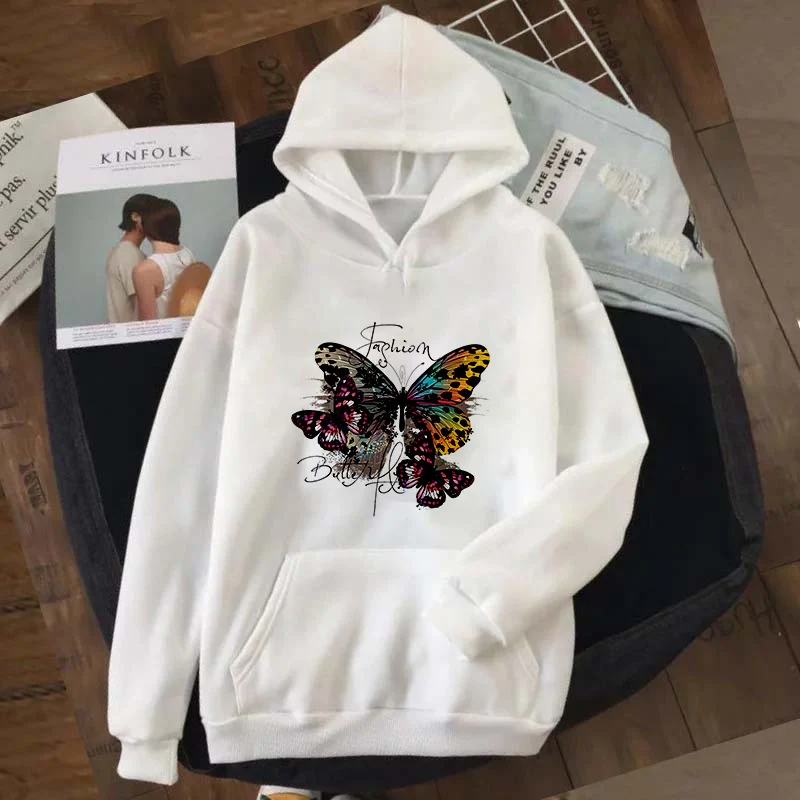 Butterflies Print Harajuku Graphics Kawaii Sweatshirt Winter Warm Streetwear Kpop Hoodie Female Fashion Casual Women's for Girls
Butterflies Print Harajuku Graphics Kawaii Sweatshirt Winter Warm Streetwear Kpop Hoodie Female Fashion Casual Women's for Girls