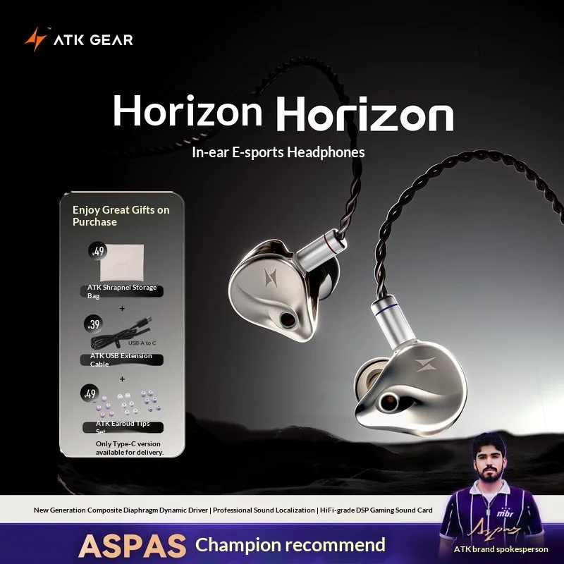 Игровые проводные наушники ATK Horizon In Ear HIFI класса профессионального звучания с микрофоном Delta
Игровые проводные наушники ATK Horizon In Ear HIFI класса профессионального звучания с микрофоном Delta