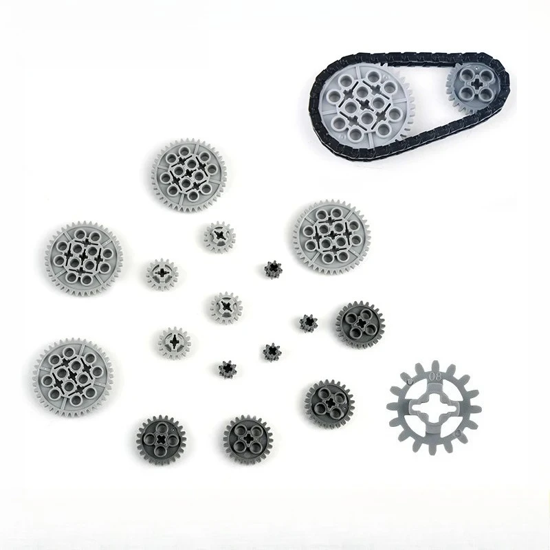 Small Chain Track Gear Building Blocks Parts MOC Technic Compatible with Bricks Differential Gears DIY Children Puzzle Toys
Small Chain Track Gear Building Blocks Parts MOC Technic Compatible with Bricks Differential Gears DIY Children Puzzle Toys