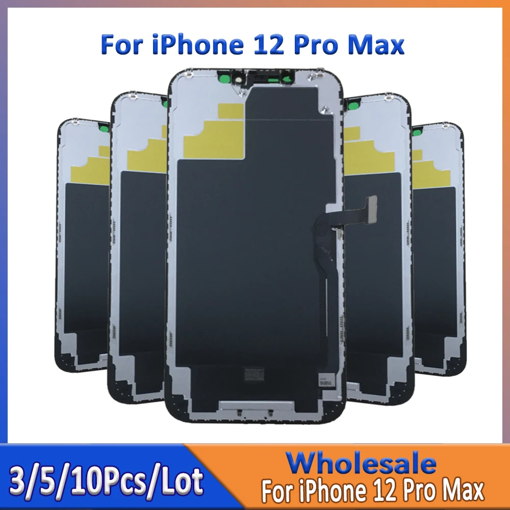 Оптовая продажа, 3/5/10 шт./лот для iPhone 12 Pro Max, ЖК-экран в сборе с сенсорным дигитайзером A2411 A2342 A2410 A2412
Оптовая продажа, 3/5/10 шт./лот для iPhone 12 Pro Max, ЖК-экран в сборе с сенсорным дигитайзером A2411 A2342 A2410 A2412