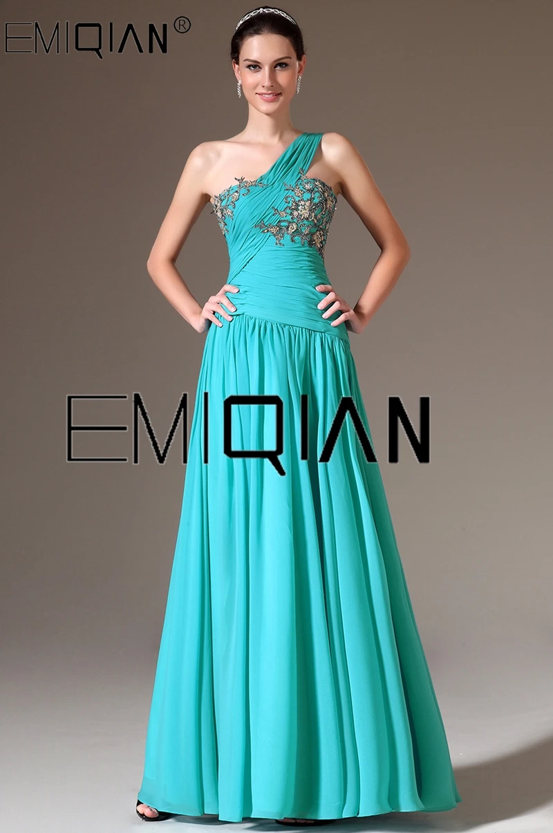 New Stylish One Shoulder A Line Evening Gown with Lace Applique Formal Evening Dress
New Stylish One Shoulder A Line Evening Gown with Lace Applique Formal Evening Dress