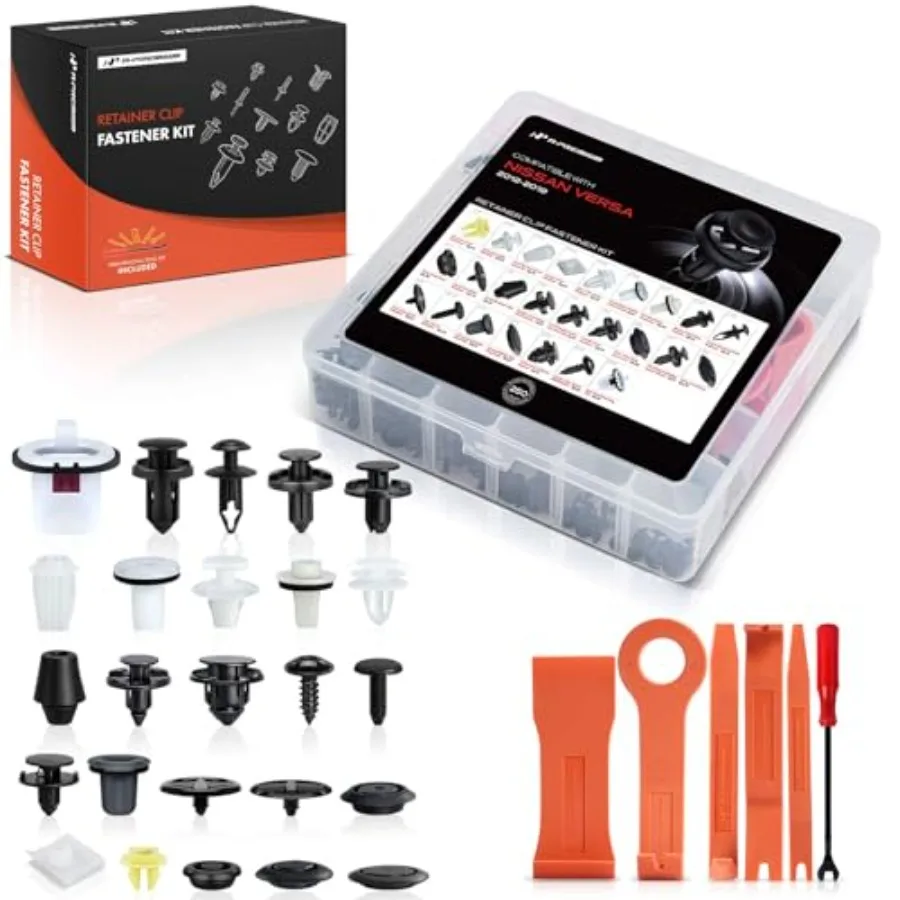 250 PCS 25 Sizes Car Retainer Clip Kit Compatible with Nissan Versa 2012-2019 Bumper Fender Door Hood Insulation Trim Auto Push
250 PCS 25 Sizes Car Retainer Clip Kit Compatible with Nissan Versa 2012-2019 Bumper Fender Door Hood Insulation Trim Auto Push
