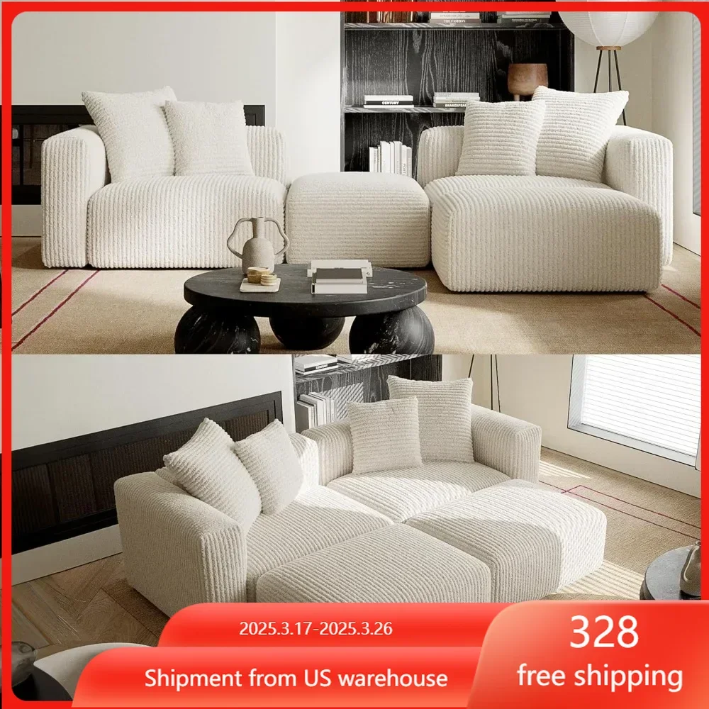 Corduroy Convertible Modular L Shaped Sectional Sofa,4 Seater Free Combination Corner Couch,Convertible To Day Bed
Corduroy Convertible Modular L Shaped Sectional Sofa,4 Seater Free Combination Corner Couch,Convertible To Day Bed