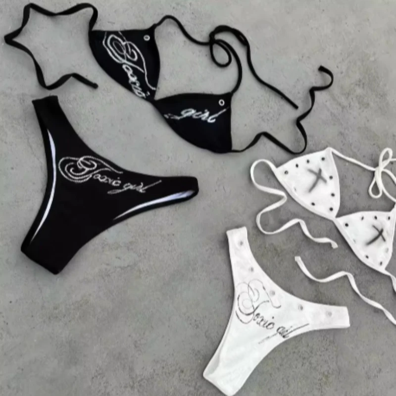 Summer fashion cross print sexy bikini set, women's swimsuit set, summer casual niche fashion Y2k style beach party outfit
Summer fashion cross print sexy bikini set, women's swimsuit set, summer casual niche fashion Y2k style beach party outfit
