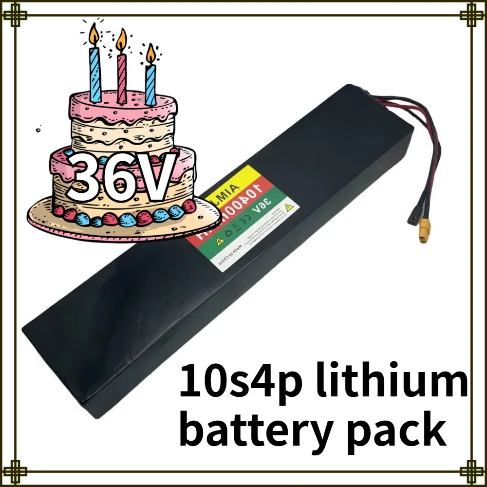 36V 10400mAh Electric Scooter Lithium 10S4P Battery Pack 18650 Cells with BMS for 750W-1000W Scooters
36V 10400mAh Electric Scooter Lithium 10S4P Battery Pack 18650 Cells with BMS for 750W-1000W Scooters
