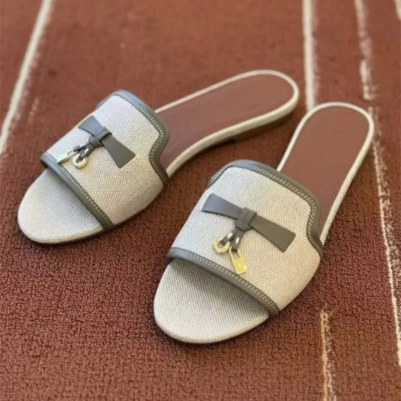 Women Canvas Slide Sandals Open Toe Casual Flat/Block Heel Mules Non-slip Summer Outdoor Beach Shoes Summer Beach Sandals Lady
Women Canvas Slide Sandals Open Toe Casual Flat/Block Heel Mules Non-slip Summer Outdoor Beach Shoes Summer Beach Sandals Lady