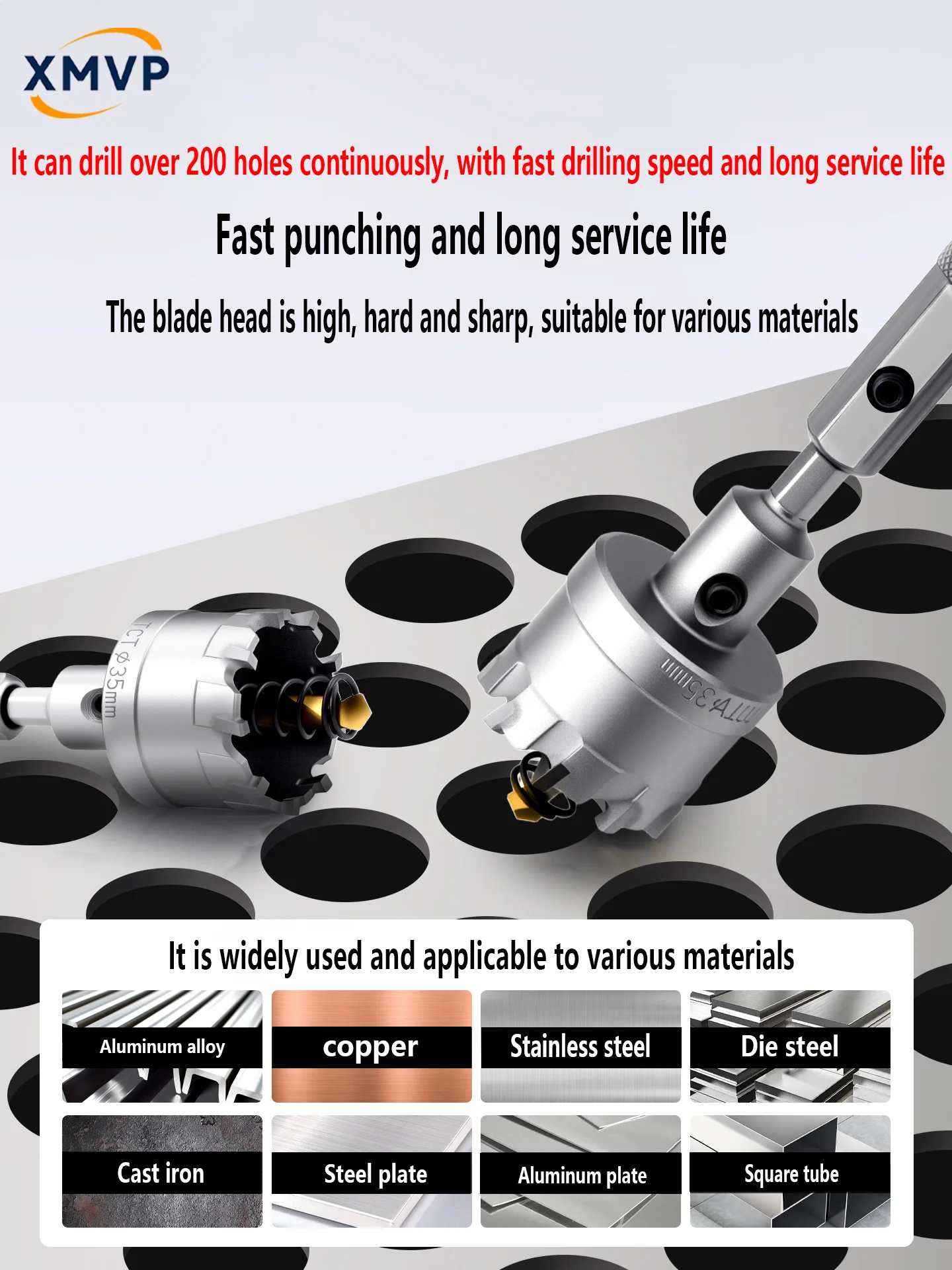 Удлиненный открывалка для отверстий из нержавеющей стали 304, специальная шестиугольная ручка, металлический сплав, железный лист, стальная пластина, сверло, ручное покрытие
Удлиненный открывалка для отверстий из нержавеющей стали 304, специальная шестиугольная ручка, металлический сплав, железный лист, стальная пластина, сверло, ручное покрытие