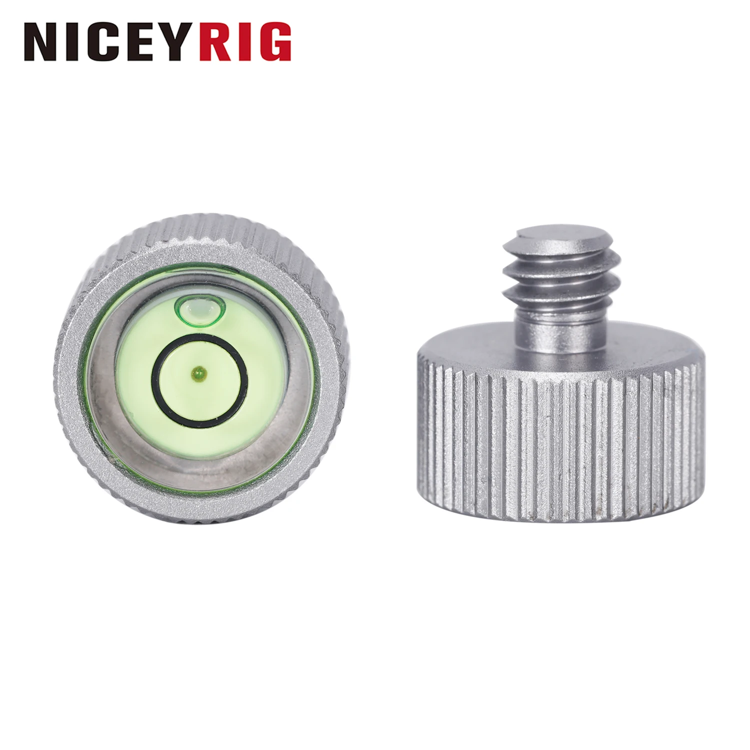 Niceyrig Pack of 2 Stainless Steel Bubble Spirit Level Measuring Tool with 1/4''-20 Threads for Camera Cages,Tripods,Top Handles
Niceyrig Pack of 2 Stainless Steel Bubble Spirit Level Measuring Tool with 1/4''-20 Threads for Camera Cages,Tripods,Top Handles