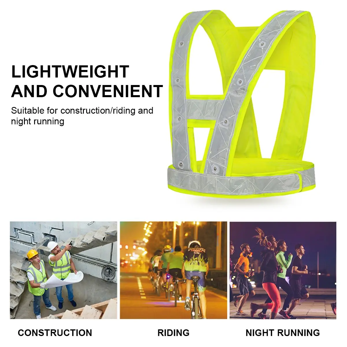 Safety Jacket Reflective Vest Clothing Lightweight Polyester Fabric Durable Wear Resistant
Safety Jacket Reflective Vest Clothing Lightweight Polyester Fabric Durable Wear Resistant