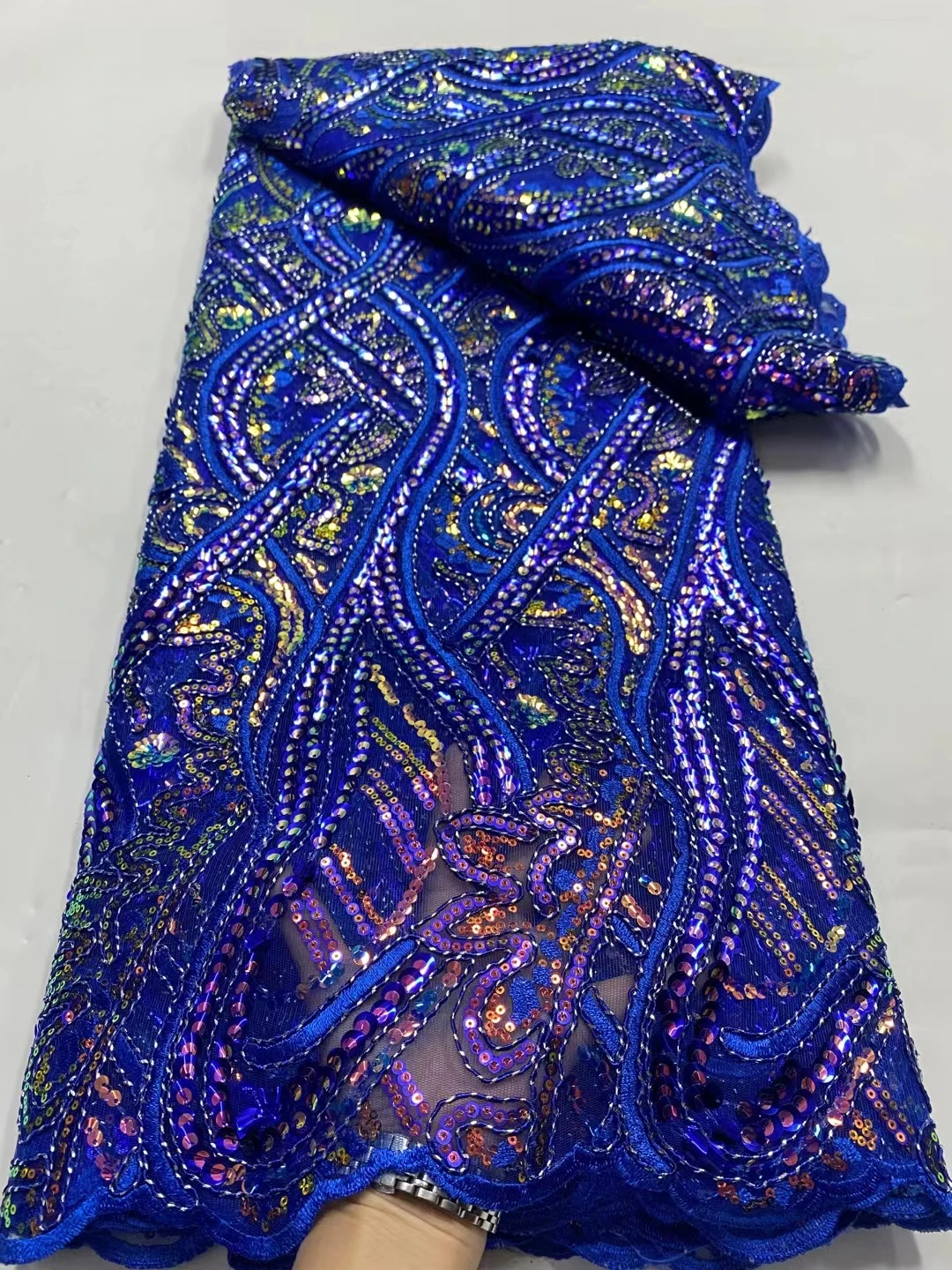 African Lace Fabric French Net Sequins Lace Fabric 2023 High Quality Sewing Embroidered Nigerian Lace Fabric For Party KDP23247
African Lace Fabric French Net Sequins Lace Fabric 2023 High Quality Sewing Embroidered Nigerian Lace Fabric For Party KDP23247