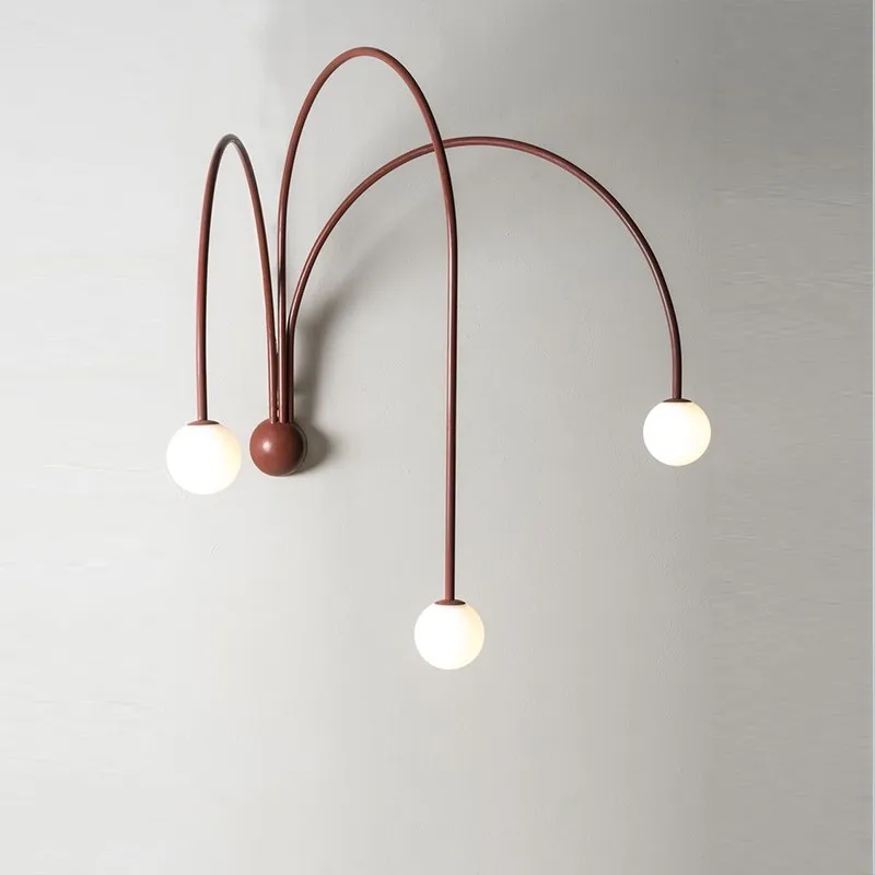 Nordic Minimalist Red Hotel Living Room Dining Room Villa Gallery Unique Design Bedroom Bedside Study Room Line LED G9 Wall Lamp
Nordic Minimalist Red Hotel Living Room Dining Room Villa Gallery Unique Design Bedroom Bedside Study Room Line LED G9 Wall Lamp