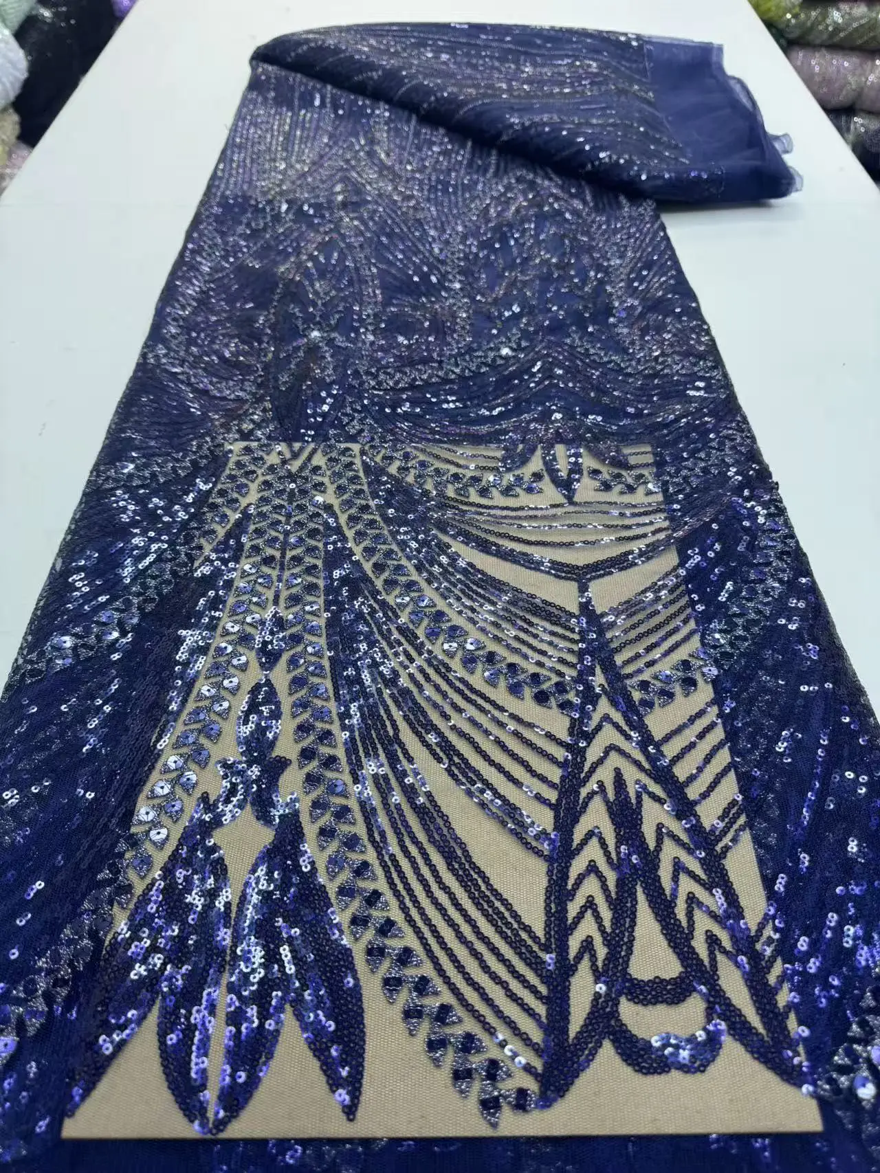 Luxury African Mesh Lace Sequin Fabric,For Sewing,Clothes,Beaded,Tulle,Wedding Dresses,Embroidery,Fabrics By The Meter,5 Yards
Luxury African Mesh Lace Sequin Fabric,For Sewing,Clothes,Beaded,Tulle,Wedding Dresses,Embroidery,Fabrics By The Meter,5 Yards