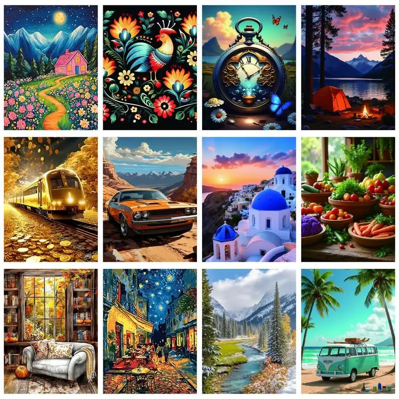 GATYZTORY Full Square Round Diamond Painting Landscape New Arrival Diamond Embroidery 5D DIY Mosaic Wall Decor
GATYZTORY Full Square Round Diamond Painting Landscape New Arrival Diamond Embroidery 5D DIY Mosaic Wall Decor