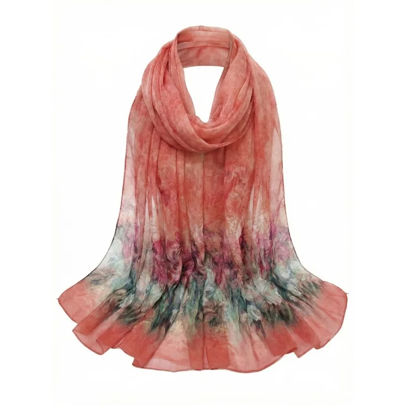 Lightweight Large 100% Mulberry Silk Chiffon Scarf for Women Oblong Shawl Neck Scarf Beach Wrap Headscarf Gift Pack Red Floral
Lightweight Large 100% Mulberry Silk Chiffon Scarf for Women Oblong Shawl Neck Scarf Beach Wrap Headscarf Gift Pack Red Floral