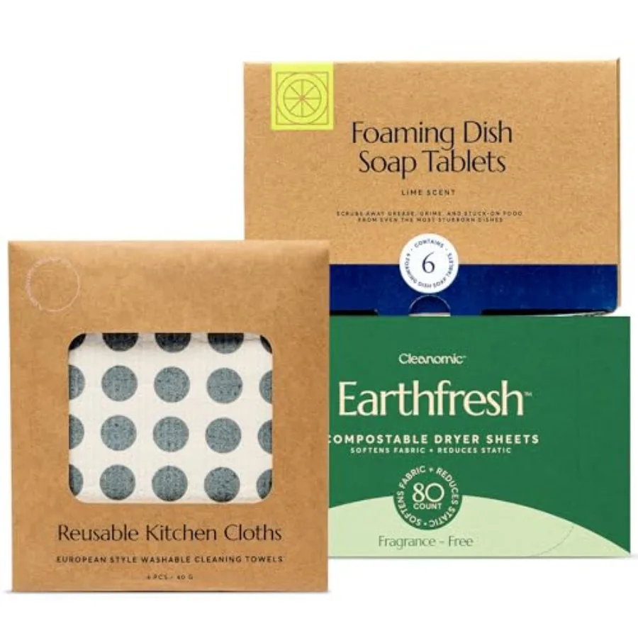 Reusable Kitchen Cloth Foaming Dish Soap Tablets and Tablet Tin Bundle
Reusable Kitchen Cloth Foaming Dish Soap Tablets and Tablet Tin Bundle