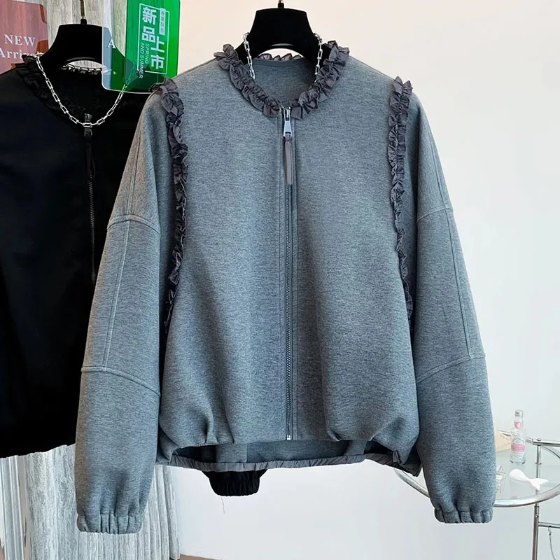 New Women's Short Jacket 2026 Spring Autumn Stitching Loose Casual Ladies Coat Elegant Cardigan Temperament Female Overcoat
New Women's Short Jacket 2026 Spring Autumn Stitching Loose Casual Ladies Coat Elegant Cardigan Temperament Female Overcoat