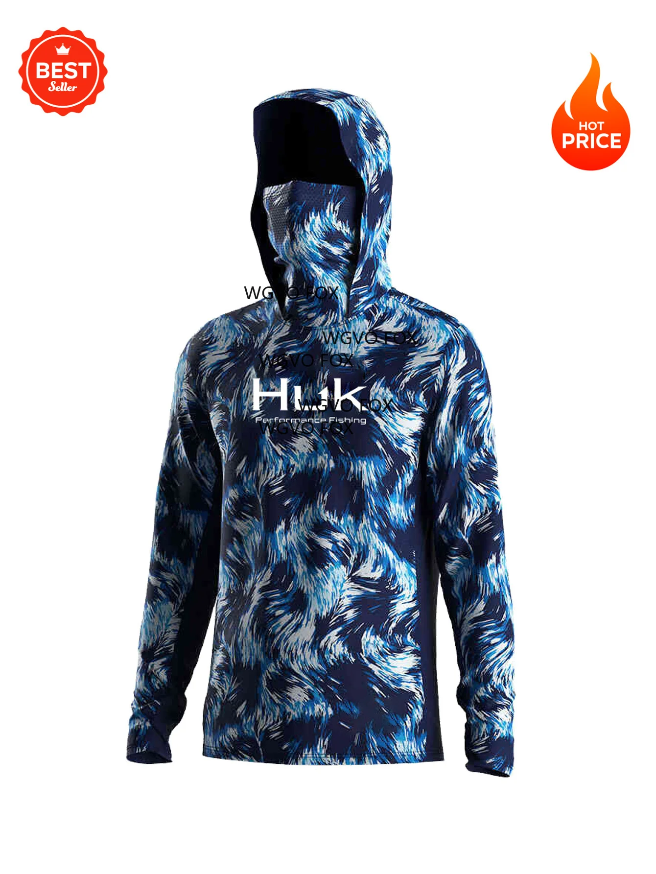 Long Sleeve Fishing Shirts Men Sun Protection Hoodie Mask All-in-one Fishing Clothing Hunting Camping Angling T-shirt Upf
Long Sleeve Fishing Shirts Men Sun Protection Hoodie Mask All-in-one Fishing Clothing Hunting Camping Angling T-shirt Upf