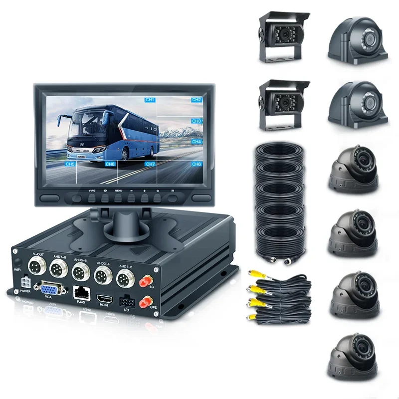 8 Channel 4G 5G GPS Car Black Box Security Camera System Night Vision Dash Cam Mobile Dvr Real-Time Tracking Fleet Management
8 Channel 4G 5G GPS Car Black Box Security Camera System Night Vision Dash Cam Mobile Dvr Real-Time Tracking Fleet Management