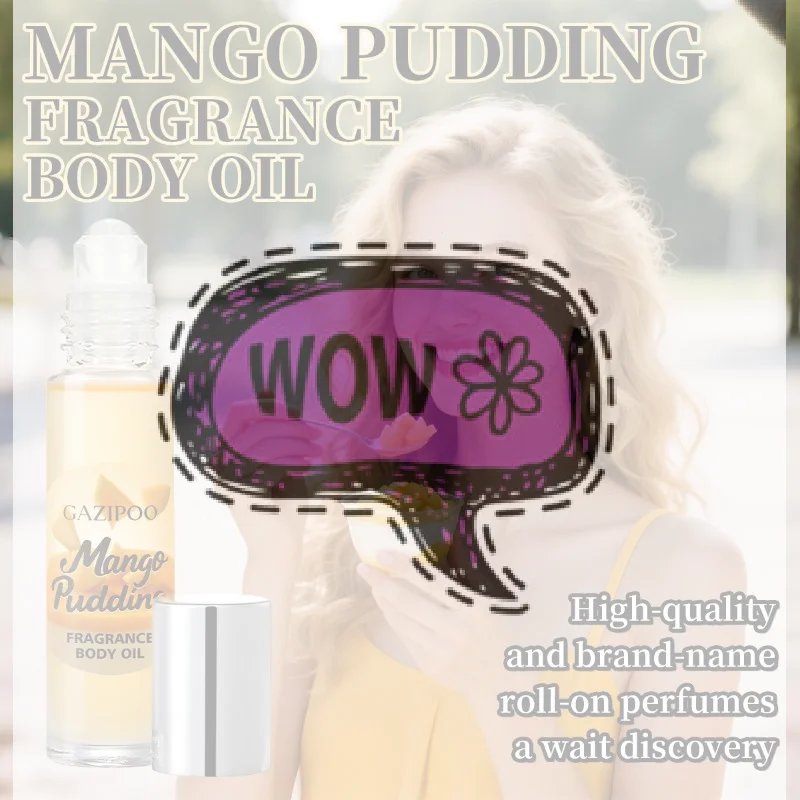 Mango Pudding Roll-On Fragrance Oil Long Lasting Women's Fragrance Body Oil Portable Mini Fragrance For Daily Use
Mango Pudding Roll-On Fragrance Oil Long Lasting Women's Fragrance Body Oil Portable Mini Fragrance For Daily Use