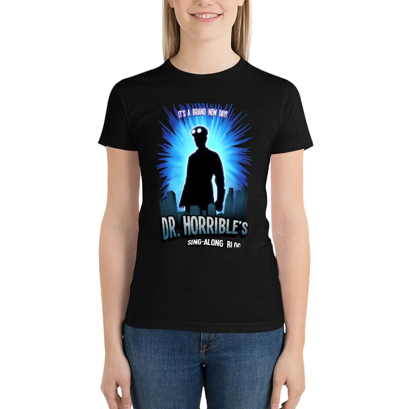 Dr. Horribles sing-along blog T-Shirt Female clothing Short sleeve tee korean fashion kawaii clothes workout shirts for Women
Dr. Horribles sing-along blog T-Shirt Female clothing Short sleeve tee korean fashion kawaii clothes workout shirts for Women