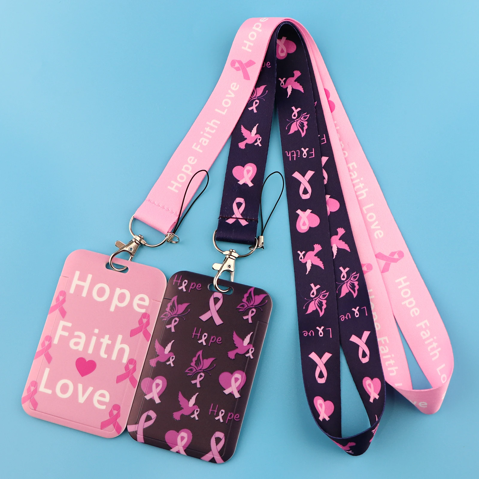 Breast Cancer Awareness Lanyards For Keychain Neck Strap ID Credit Card Pass Gym Hang Rope Cell Phone Charm Accessories
Breast Cancer Awareness Lanyards For Keychain Neck Strap ID Credit Card Pass Gym Hang Rope Cell Phone Charm Accessories